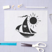 Uniek whimsical Theater Sailing Design Tissuepapier (Craft)