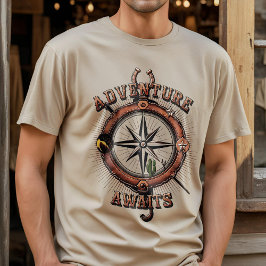 Uniek Wild West Kompas avontuur T-shirt