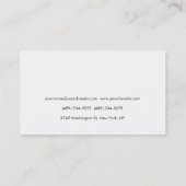 Uniek wit grijs modern consultant Visitekaartje (Achterkant)