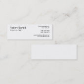 Uniek wit, modern consultant Slim Visitekaartje (Voorkant / Achterkant)