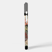 Uniek Wolf en Bloemen monogram Case-Mate iPhone Case (Achterkant / Links)