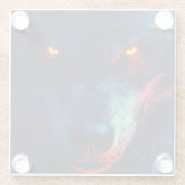 Uniek Wolf Onderzetter (Achterkant)