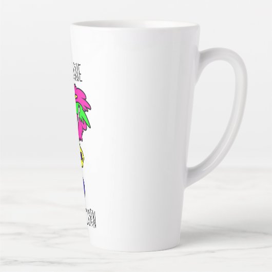Uniek zijn als Unicorn Latte Mok (Rechts)