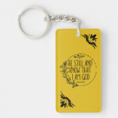Uniek zijn nog steeds Christelijk Schriftgeel Sleutelhanger (Voorkant)