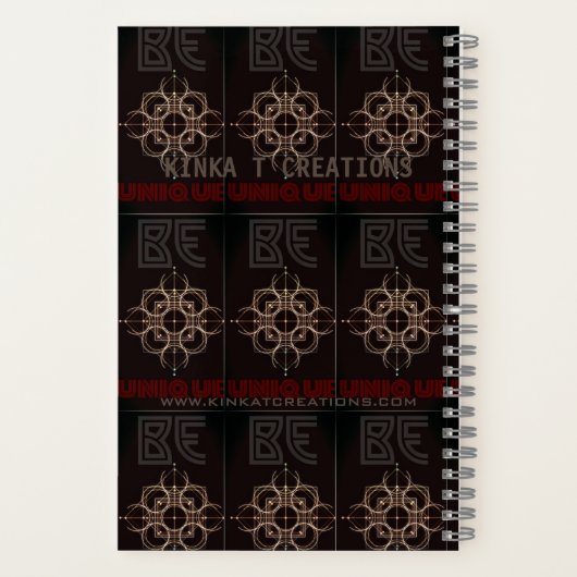 uniek zijn notitieboek (Achterkant)