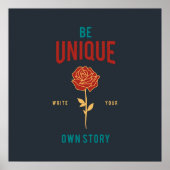 uniek zijn poster (Voorkant)