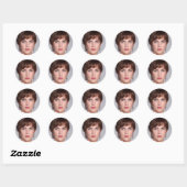 uniek zijn ronde sticker (Vel)