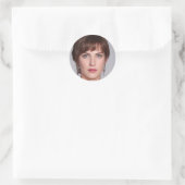 uniek zijn ronde sticker (Tas)