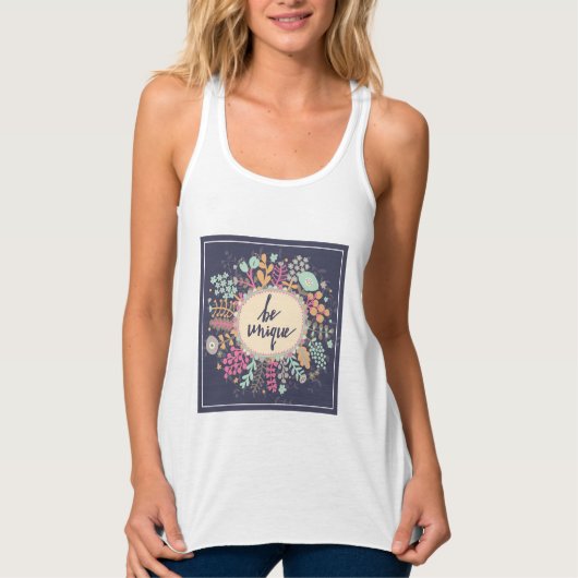 uniek zijn tanktop (Voorkant)