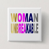 uniek zijn vierkante button 5,1 cm (Voorkant)