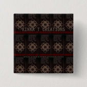 uniek zijn vierkante button 5,1 cm (Voorkant)