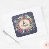 uniek zijn vierkante sticker (Envelop)