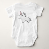 uniek zijn | Wees jezelf | Metafoor Unicorn/Paard Romper (Achterkant)