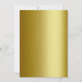 Uniek Zwart en Goud repetitie diner Kaart (Achterkant)