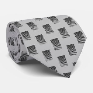 Uniek zwart en zilver grijs patroon stropdas