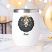 Uniek Zwart Goud Kosmische Leeuw Sterrenteken Symb