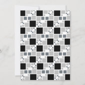 Uniek Zwart Grijs Digitaal Lijst Hoek Verjaardag Kaart (Achterkant)