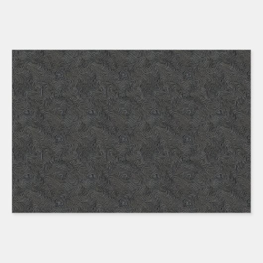 Uniek zwart-legant neurale vezel - Klassiek ontwer Inpakpapier Vel (Voorkant 2)