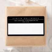 Uniek zwart-wit grijs frame etiket (Insitu)