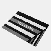 Uniek zwart-wit patroon deurmat (Schuin)