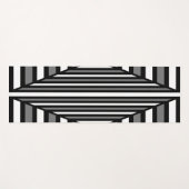 Uniek zwart-wit patroon yogamat (Voorkant (horizontaal))