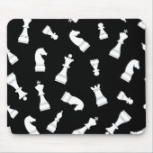 Uniek zwart-wit-schaakpatroon muismat (Voorkant)