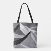 Uniek zwart-wit tote bag (Achterkant)