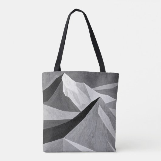 Uniek zwart-wit tote bag (Achterkant)