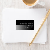 Uniek zwart-wit zakelijk retouradres etiket (Insitu)