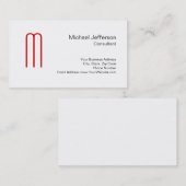 Uniek zwart-wit zwart-rood Visitekaartje (Voorkant / Achterkant)