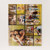 Unieke 10 Foto Collage Eenvoudig Zwart Legpuzzel (Verticaal)