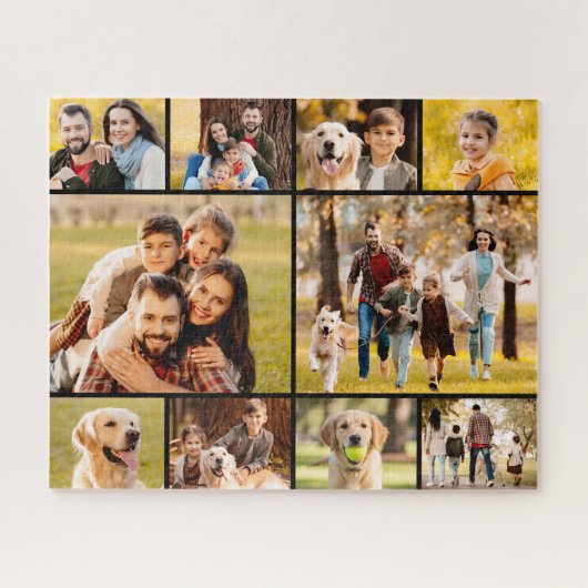 Unieke 10 Photo Collage Minimalist Eenvoudig Legpuzzel (Horizontaal)