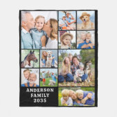 Unieke 11 foto collage gepersonaliseerde Schattige Fleece Deken (Voorkant)