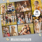 Unieke 11 foto collage minimalistisch eenvoudig zw legpuzzel