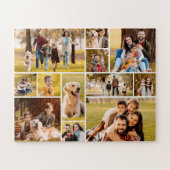 Unieke 12 foto collage eenvoudig legpuzzel (Horizontaal)