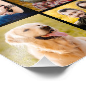 Unieke 12 Foto Collage Eenvoudig Zwart Afdruk (Hoek)