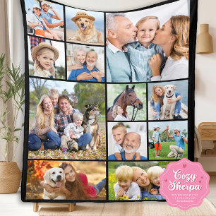 Unieke 12 Foto Collage Minimaal Schattig Eenvoudig Sherpa Deken