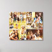 Unieke 12 Foto Collage Minimalistisch Eenvoudig Canvas Afdruk (Voorkant)