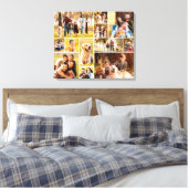 Unieke 12 Foto Collage Minimalistisch Eenvoudig Canvas Afdruk (Insitu (Slaapkamer))