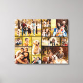 Unieke 12 Foto Collage Minimalistisch Eenvoudig Canvas Afdruk (Voorkant)