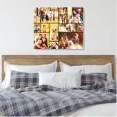 Unieke 12 Foto Collage Minimalistisch Eenvoudig Canvas Afdruk (Insitu (Slaapkamer))