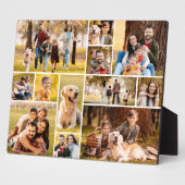 Unieke 12 foto collage minimalistisch eenvoudig fotoplaat (Zijkant)