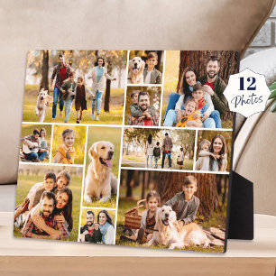 Unieke 12 foto collage minimalistisch eenvoudig fotoplaat