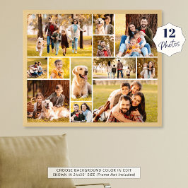 Unieke 12 foto-collage minimalistisch eenvoudige f foto afdruk