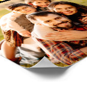 Unieke 12 Foto Collage Naam Eenvoudig Poster (Hoek)