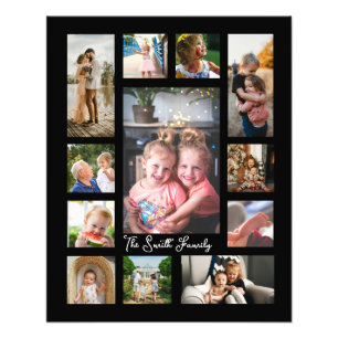 Unieke 12 fotocollage minimalistisch eenvoudig mon foto afdruk