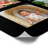 Unieke 12 fotocollage minimalistisch eenvoudig mon poster (Hoek)