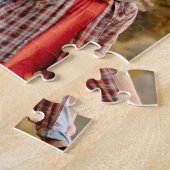 Unieke 12 Photo Collage Eenvoudige Tekst Zwart Legpuzzel (Zijkant)