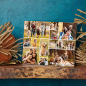 Unieke 12 Photo Collage Naam Eenvoudig Fotoplaat (Zijkant)