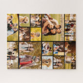 Unieke 14 Foto Collage Eenvoudig Zwart Legpuzzel (Horizontaal)
